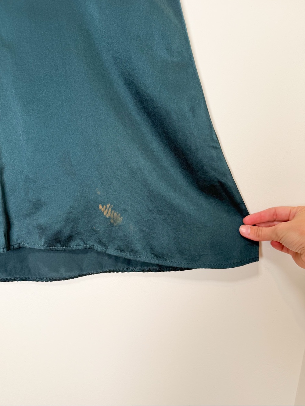Reformation Teal Slip Dress - Picture 9 of 11